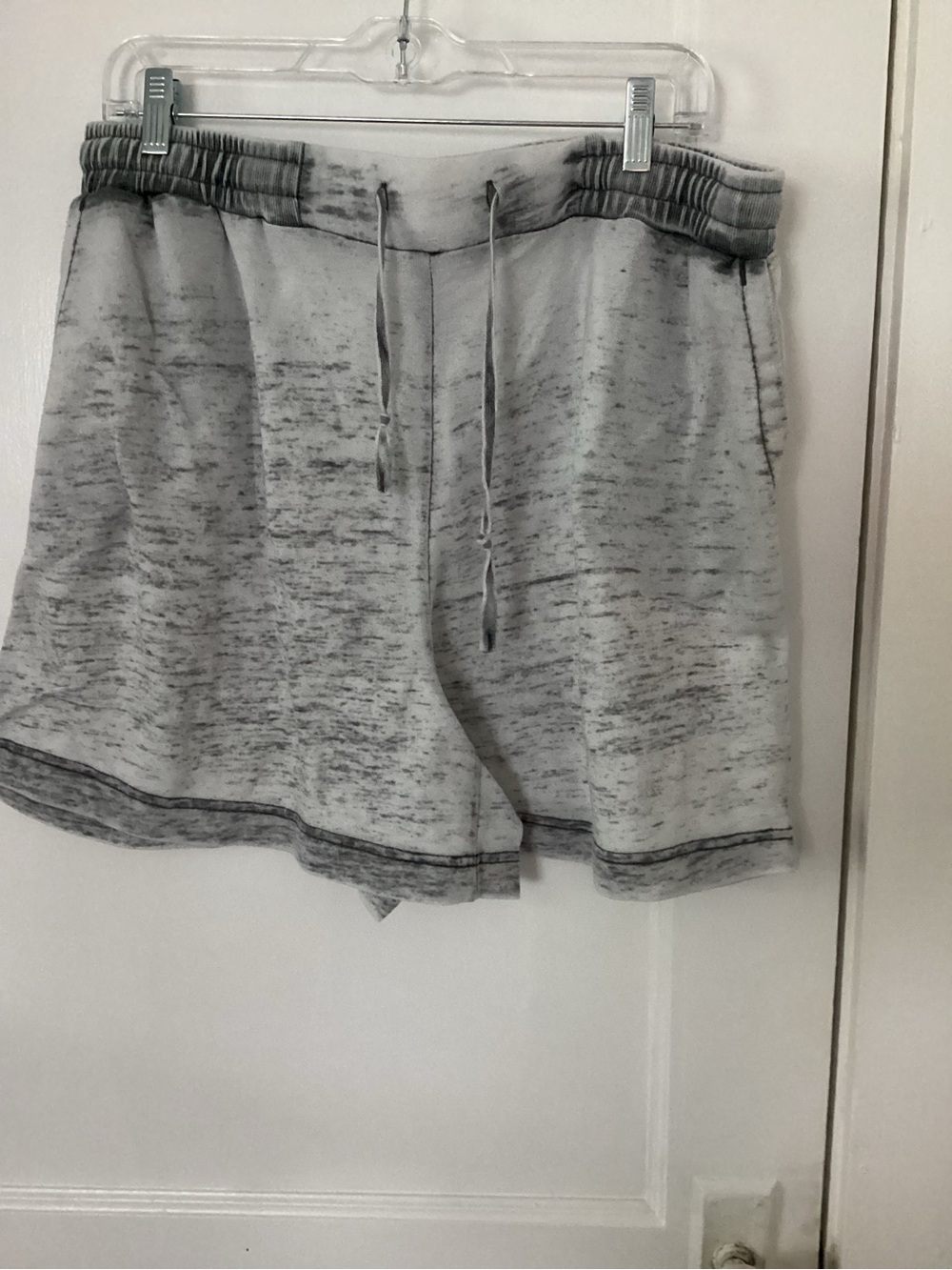 Source Unknown Heathered Gray Athletic Drawstring Shorts